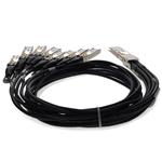 Picture of MSA and TAA Compliant 400GBase-CU QSFP-DD 400G to 8xSFP56 Direct Attach Cable (Passive Twinax, 1m)