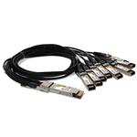 Picture of MSA and TAA Compliant 400GBase-CU QSFP-DD 400G to 8xSFP56 Direct Attach Cable (Passive Twinax, 1m)
