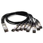 Picture of MSA and TAA Compliant 400GBase-CU QSFP-DD 400G to 8xSFP56 Direct Attach Cable (Passive Twinax, 1m)