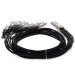 Picture of Arista Networks® Compatible TAA 400GBase-CU QSFP-DD 400G to 8xSFP56 Direct Attach Cable (Passive Twinax, 3m)