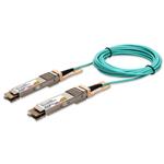 Picture of Dell® Compatible TAA 400GBase-AOC QSFP-DD to QSFP-DD Low Power Active Optical Cable (850nm, MMF, 10m)
