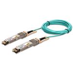 Picture of Juniper Networks® Compatible TAA 400GBase-AOC QSFP-DD to QSFP-DD Low Power Active Optical Cable (850nm, MMF, 9m)
