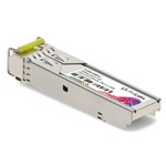 Picture of MikroTik® S-53LC10D Compatible TAA 1000Base-BX SFP Transceiver (SMF, 1550nmTx/1310nmRx, 10km, LC, DOM)