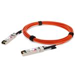 Picture of MSA and TAA Compliant 10GBase-AOC SFP+ to SFP+ Orange Active Optical Cable (850nm, MMF, 1m)