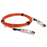 Picture of MSA and TAA Compliant 10GBase-AOC SFP+ to SFP+ Orange Active Optical Cable (850nm, MMF, 1m)