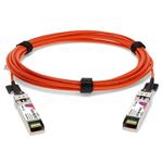 Picture of MSA and TAA Compliant 10GBase-AOC SFP+ to SFP+ Orange Active Optical Cable (850nm, MMF, 1m)