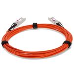 Picture of MSA and TAA Compliant 10GBase-AOC SFP+ to SFP+ Orange Active Optical Cable (850nm, MMF, 9m)