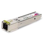 Picture of HP® Compatible TAA 1000Base-BX SFP Transceiver (SMF, 1550nmTx/1310nmRx, 10km, SC, DOM)