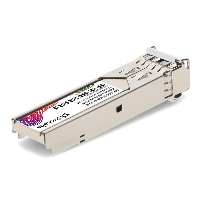 Picture of Fortinet® Compatible TAA 1000Base-DWDM SFP+ Transceiver C-Band 100GHz (SMF, 1556.55nm, 40km, LC, DOM)