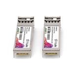 Picture of 1 Pair of Ubiquiti® UF-SM-1G-S Compatible TAA 1000Base-BX SFP Transceiver (SMF, 1310nmTx/1550nmRx and 1550nmTx/1310nmRx, 3km, LC, DOM)
