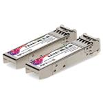 Picture of 1 Pair of Ubiquiti® UF-SM-1G-S Compatible TAA 1000Base-BX SFP Transceiver (SMF, 1310nmTx/1550nmRx and 1550nmTx/1310nmRx, 3km, LC, DOM)