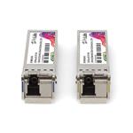Picture of 1 Pair of Ubiquiti® UF-SM-1G-S Compatible TAA 1000Base-BX SFP Transceiver (SMF, 1310nmTx/1550nmRx and 1550nmTx/1310nmRx, 3km, LC, DOM)