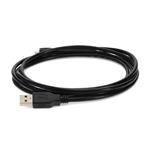 Picture of 6ft USB A 2.0 Male to Micro-USB B 2.0 Male Black Cable