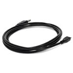 Picture of 6ft USB A 2.0 Male to Micro-USB B 2.0 Male Black Cable