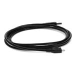 Picture of 6ft USB A 2.0 Male to Micro-USB B 2.0 Male Black Cable