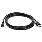 Picture of 6ft USB A 2.0 Male to Micro-USB B 2.0 Male Black Cable