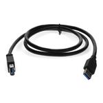 Picture of 2m USB a 3.0 Male to Male Black Cable