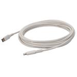 Picture of 2.0m (6.6ft) USB C 3.1 Male to Lightning Male Sync and Charge White Cable