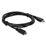 Picture of 1m USB C 3.1 Male to Micro USB B 2.0 Male Black Adapter Cable