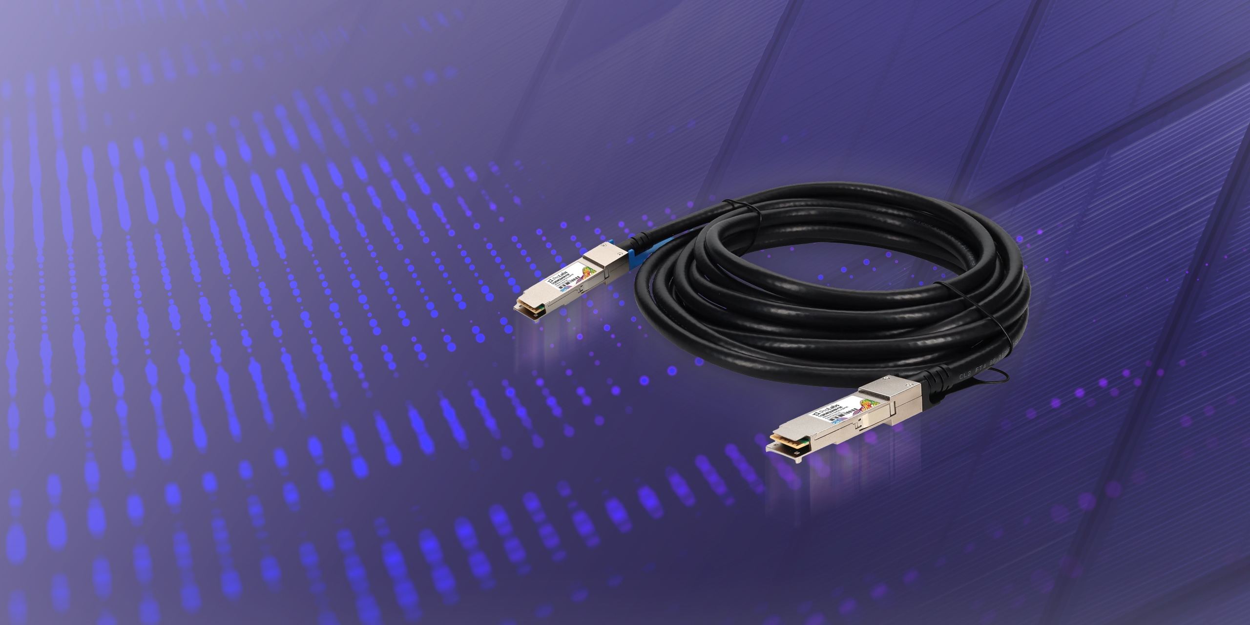 Picture for blogpost Efficient Cable Management with ProLabs' Color-Coded QSFP28 100G Hybrid DACs