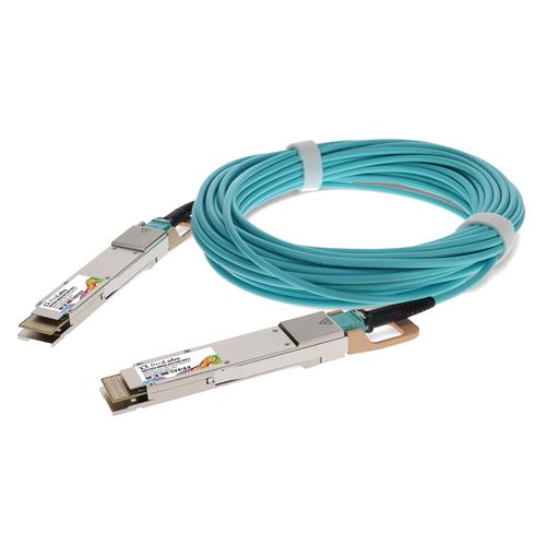  Mellanox® Compatible TAA 400GBase-AOC QSFP-DD to QSFP-DD Active Optical Cable